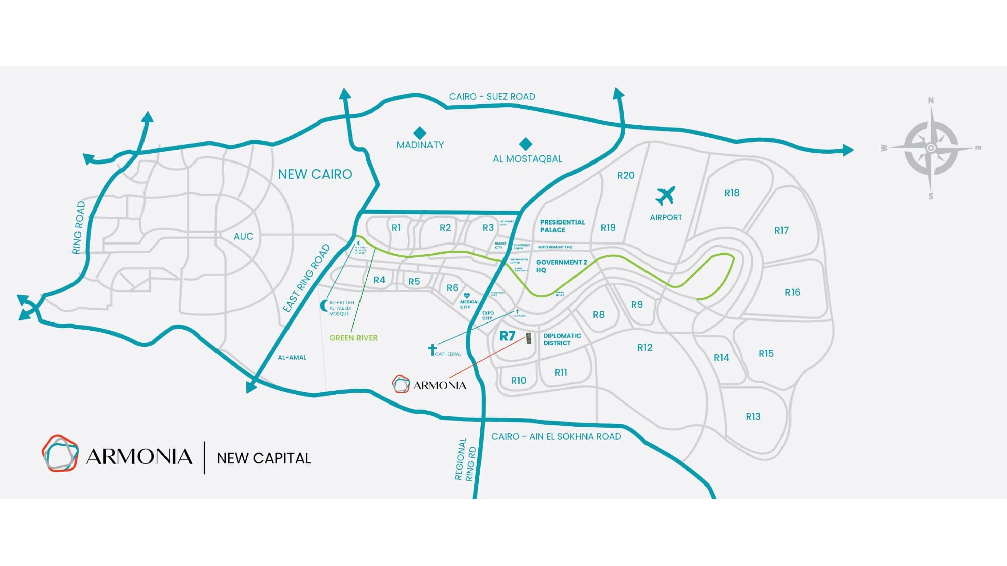 ارمونيا العاصمة الإدارية الجديدة Armonia New Capital